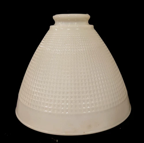 Vintage Corning 820120 Milk Glass 6"x8" Torchiere Lamp Shade 2.25" Fitter