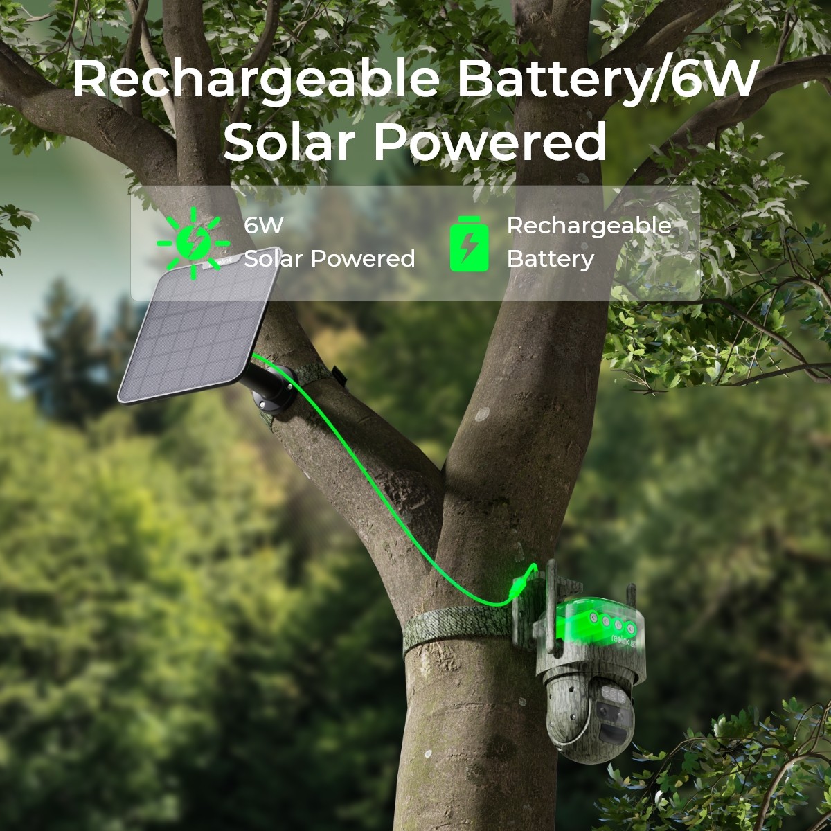 Reolink TrackMix LTE+Solar Panel 4K 8MP 4G Battery Security Camera Dual Lens Cam