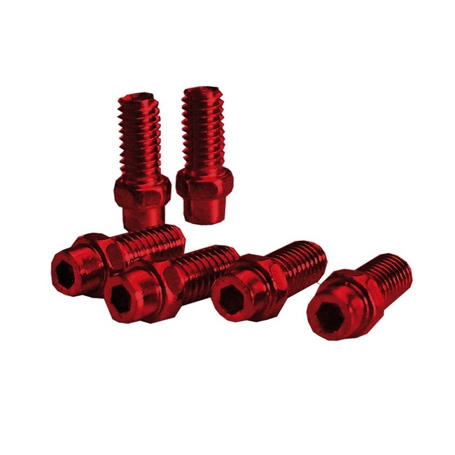 kit pin pedale freerider 8mm rosso anodizzato 305900350 EXUSTAR accessori pedali