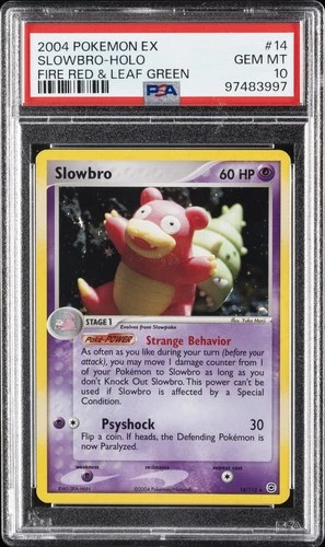 Pokemon Slowbro Holo Fire Red & Leaf Green 14 PSA 10 Gem Mint