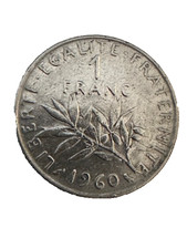 1960 France 1 Franc Coin