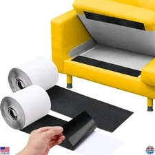 4.4" x 15 FT Heavy Duty Adhesive Hook and Loop Tape Strips - Reusable Fastener