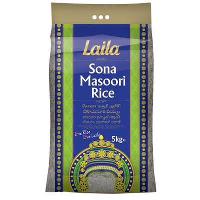 LAILA Basmati Reis 5 Kg South Indian Reis Sona Masoori tiz Biryano basmatirice