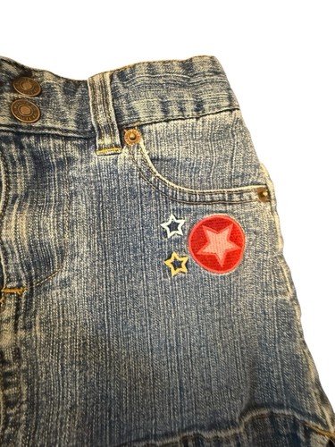 Y2K Route 66 Girl Jean Skirt Size 6 Adjustable Waist - Picture 4 of 6
