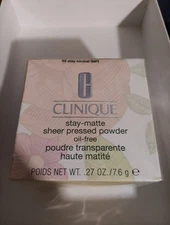 Clinique Stay-matte Sheer Pressed Powder - 02 Stay Neutral  (Mf) Nib 