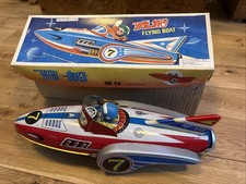 Tin Toy MF742 SPACE TOY FLYING BOAT in box.retro Vintage 60’s,collectible