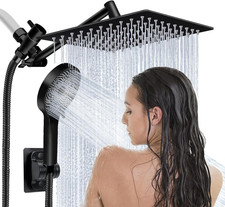 Shower Head,8 Rain Shower Head with Handheld Spray Combo and Adjustable Extensio