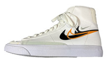 Nike Blazer Mid '77 NN GS Shoes White Black Orange Size 6 Youth