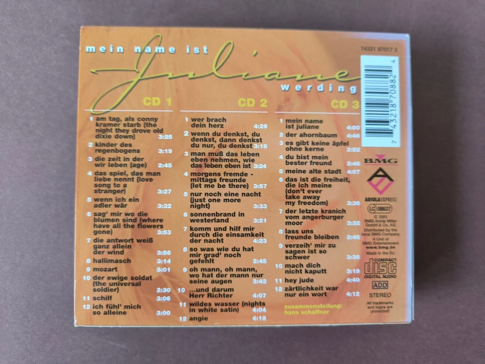 Juliane Werding Mein Name ist Juliane 3 CD Box - Bild 3 von 3