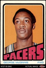 1972 Topps #183 George McGinnis  Pacers Indiana 5 - EX
