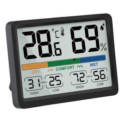 Luftfeuchtigkeits- und Temperaturmonitor - AIMILAR Digitales Innenthermometer mit hoher 