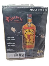 Halloween Adult Mens Womens Costume Fireball Cinnamon Whiskey Bottle One Size