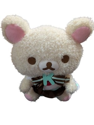 Rilakkuma San-X Choco Mint Plush Bear 12'' With Bowtie NWT Kawaii Japan
