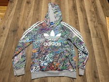 Adidas Sweatshirt, GIrls Size Medium, Multicolor, Animal Print, Pullover