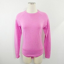 Figs Salta Seamless Long-Sleeve Underscrub Bodysuit top raspberry pink medium M