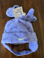 Nike Toddler Fleece Chin Strap Trapper Hat  Mittens 2 Pc Set 2-4T NWT