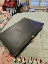 Vintage Wm Rogers & Son Silverplate Silverware Set In Original Wooden Box