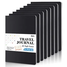 8 Pack Soft Cover Journal Bulk, Notebooks College Ruled for Work, Lined Trave...