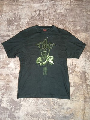 Vintage 2002 Nile Bandshirt Fiend England Gr. XL Metal Schwarz Y2K
