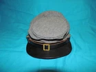 CIVIL WAR CS CONFEDERATE INFANTRY WOOL KEPI FORAGE CAP HAT