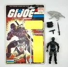 GI JOE: Snake-Eyes Version 2 (1985) 100% Complete! With Backing Card! Excellent!