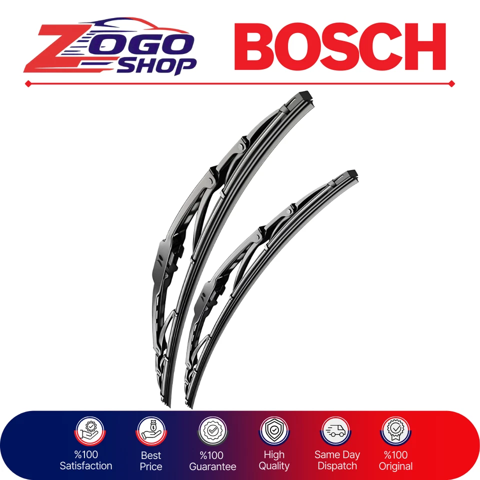 Bosch Direct Connect Front Wiper Blades 24/19 (Left and Right) SET OF 2 Foto 2 de 4