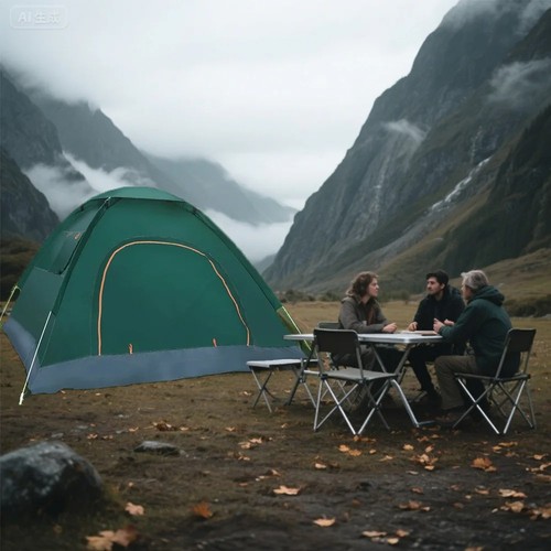 2-3 Personen Outdoor Pop Up Zelt Wasserdicht Automatisch Camping UV Schutz Zelte - Bild 3 von 6