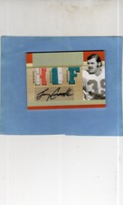 2007 DONRUSS TIMELINES LARRY CSONKA HOF JERSEY/ AUTO 2/3 TRI COLOR DOLPHINS