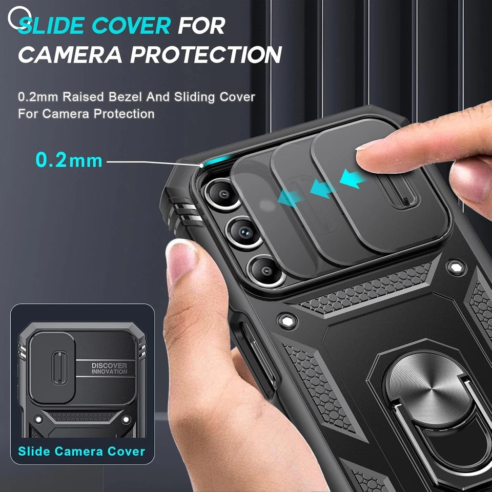 LeYi Cover per Samsung A25 5G con Vetro Temperato [2 Pack],Custodia Samsung Gala - Immagine 3 di 4