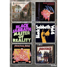 Black Sabbath Albums Sticker Pack Paranoid Master of Reality Vol 4 Sabotaggio