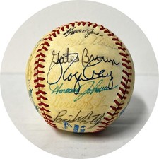 1984 World Series Champions Tigers Autographed Team Baseball (25 sigs) JSA