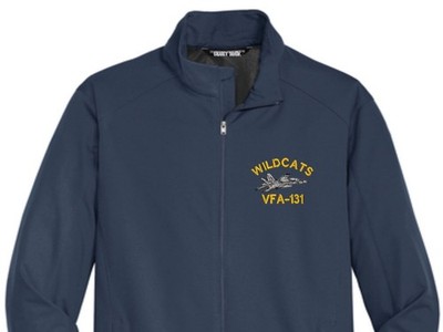 VFA-131 WILDCATS F-18 Soft Shell Jacket.  New.  U.S. Navy