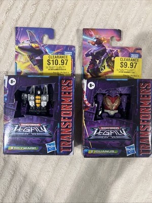 Transformers Skywarp and Iguanas Legacy Core Class Figures NEW