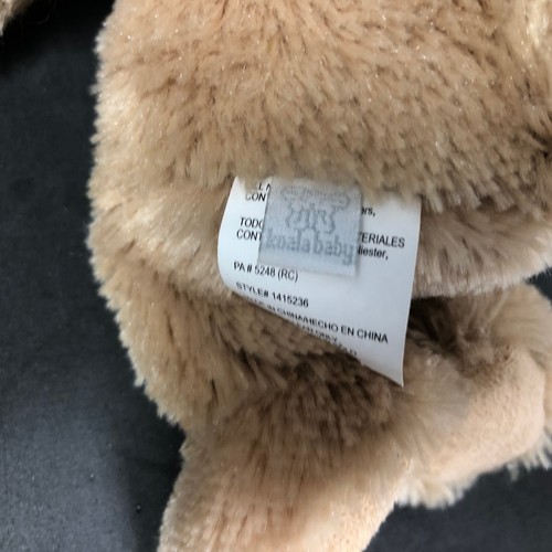 Koala Baby Teddy Bear Plush 8" Rattle Tan Brown Stuffed Animal Satin Bow Lovey - Picture 5 of 5