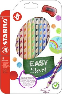 Ergonomischer Buntstift für Rechtshänder - STABILO EASYcolors - 12er Pack mit...