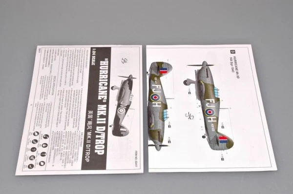 Trumpeter 02417 HAWKER HURRICANE IID TROP 1:24 Kit di montaggio - Immagine 3 di 4