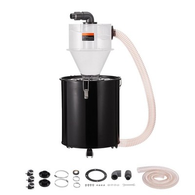 Cyclone Dust Separator with Metal Tank,4'' Retrofit Cyclone Separator