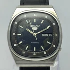 Seiko 5 Automatic 6309-510A Railway Dial Day/Date Vintage Men’s Watch