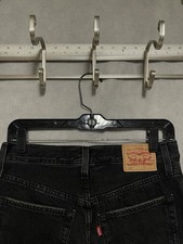 Levis 501 XX Jeans Men 27X30 28X30 Black Denim Destroyed Grunge Cyber Goth Loose