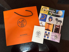 HERMES Large Gift Bag, Receipt Folder, Le monde d'Hermes Magazine NEW