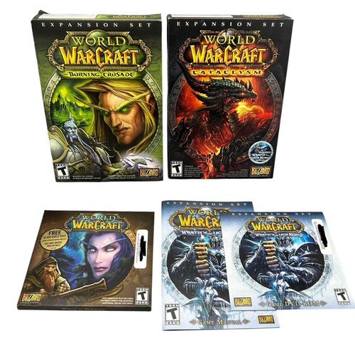 World of Warcraft Bundle Expansion Set Lot of 4 Window