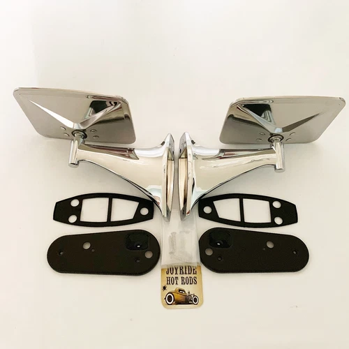 1970-72 Chevy- GMC Truck Door Mirrors- Chrome S/S- 1 Pair Also fits 1967-69