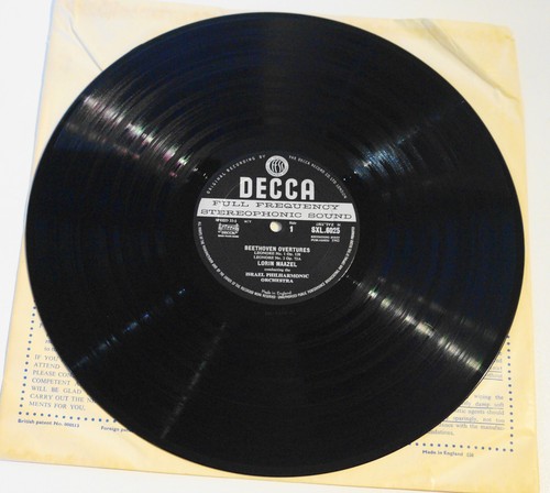 Beethoven Overtures - Maazel / Israel 1962 UK Stereo Ed1 WBg Decca SXL 6025 NM - Picture 7 of 10