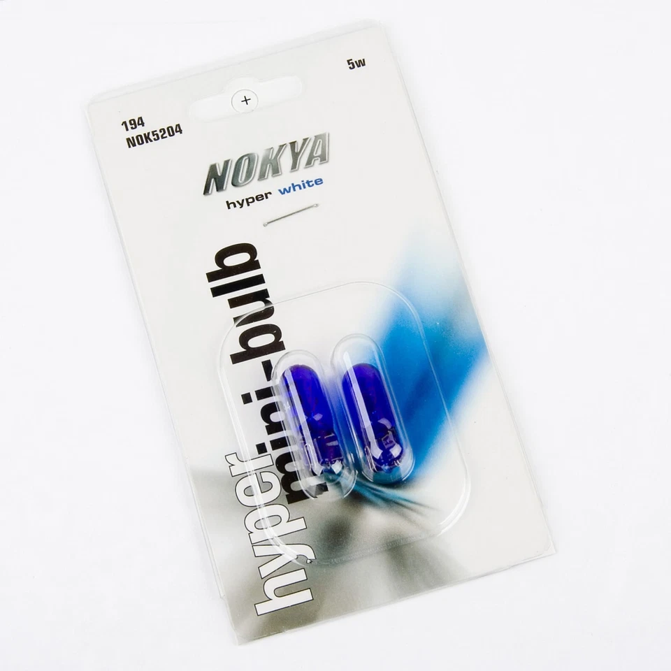 Marcador lateral traseiro Nokya 194 168 2825 Nok5204 5W branco duas lâmpadas ajuste de substituição T10 - Imagem 3 de 4
