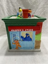 Tarro de galletas de barrio de Plaza Sésamo de colección Treasure Craft Hoopers Big Bird
