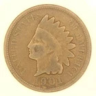 1901 Indian Head Cent #02 Rare Coin