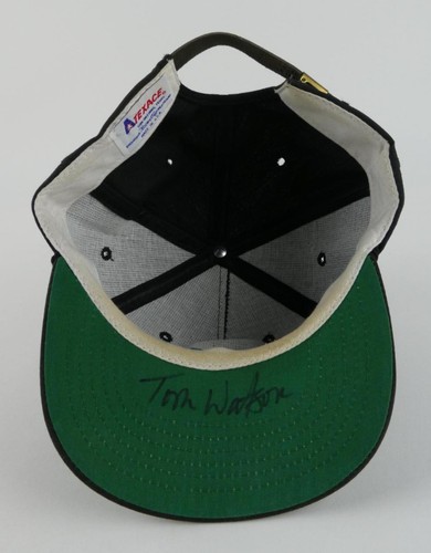 Tom Watson Signed Black Texace Cap Hat Autographed Strap Back - Picture 2 of 6