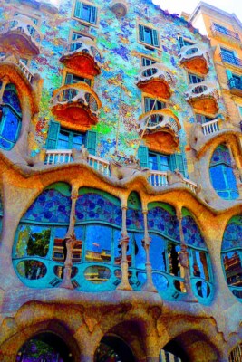 Casa Batllo Barcelona Antoni Gaudi Building Catalonia Spain Photograph Picture