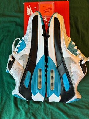 Nike Air Max 90 Retro Laser Blue 2020 CJ6779-100 Men\'s SZ 9.5 Blue / White / Blk Nike Air Max 90 Laser Blue (2020) Men main image 2
