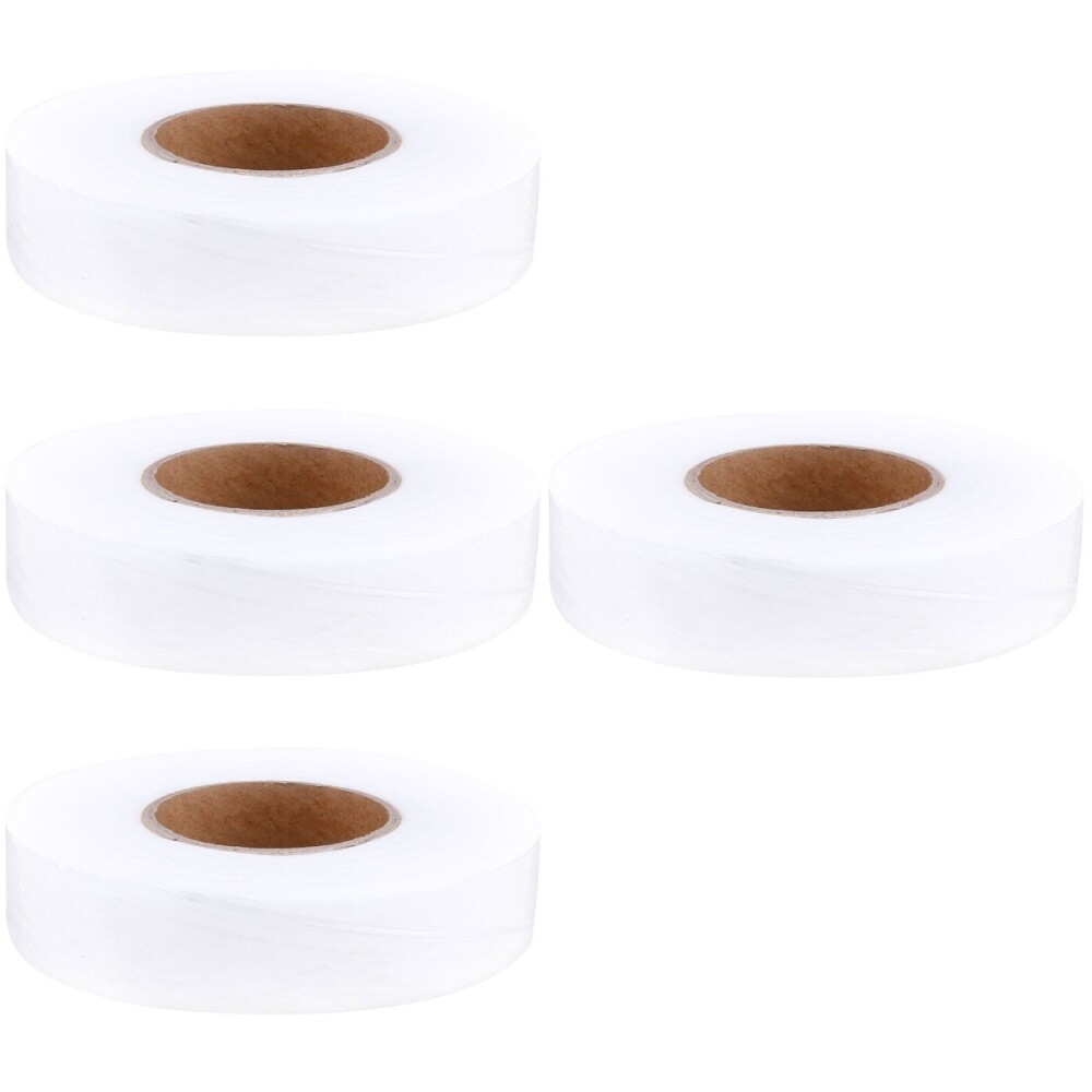 4 Rolls White Nonwoven Interlining DoubleSided Adhesive Fabric Tapes